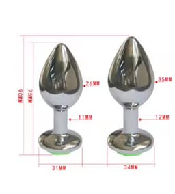 Metalen Buttplug met LED Licht – Voor mannen en vrouwen – Maten S & M – Voor Spicy Avonturen - TikTok & IG — thumbnail 4