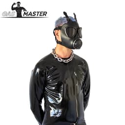 GASMASTER Army Gasmasker – Zwarte Lenzen — thumbnail 2