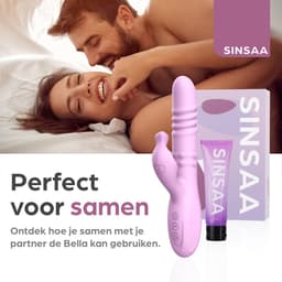 Sinsaa Rabbit Vibrator voor Vrouwen - Tarzan Vibrator met 10 Vibratiestanden - G-Spot & Clitoris Stimulator - 3in1 Vibrators - Dildo met 6 Pulsatiestanden - Seksspeeltjes voor Koppels - Sex Toys voor Vrouwen - Inclusief glijmiddel — thumbnail 4