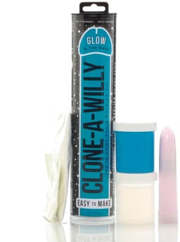 Clone A Willy Kit Dildo Glow In The Dark - Blue — thumbnail 2