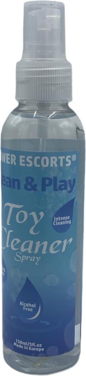Power Escorts - Toy Cleaner - Spray - Clean & Play - Alcohol Free - 150ml - Made in Europe - Design made in Holland — afbeelding 1