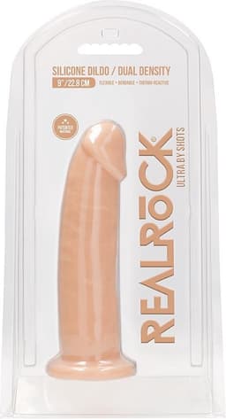 Silicone Dildo Without Balls - Flesh - 22,8 cm — thumbnail 3