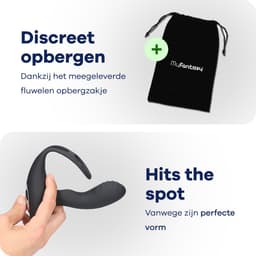 MyFantasy Prostaat Stimulator met Cockring – 42°C – Bestuurbaar met Nederlandse App – Prostaat Vibrator – Sex Toys voor Mannen & Koppels - Anaal Vibrator - Anale Speeltjes voor Mannen - Kamasutra Seksspeeltjes - Vibrerende Buttplug Dildo - Zwart — thumbnail 3