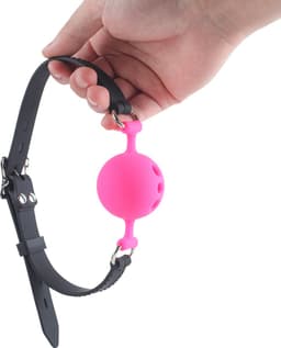 Banoch - ballgag siliconen medium - roze Ø 4,5 cm — thumbnail 3