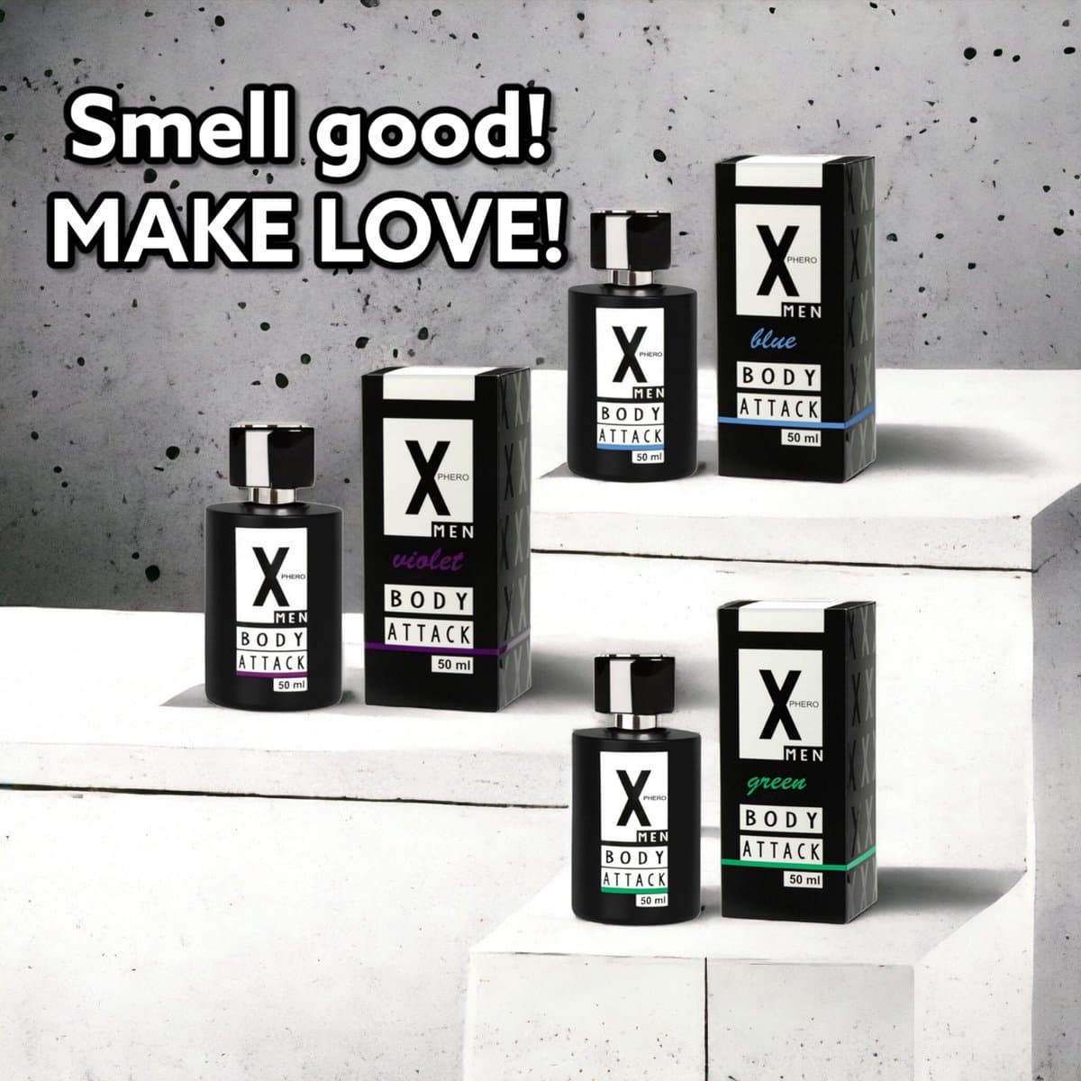 Pheromonen/Feromonen parfum X phero Heren Paars - Eau de toilette - 50ml — afbeelding 1