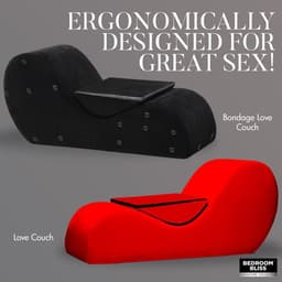 XR Brands AH095 - Bondage Love Couch - Black — thumbnail 8