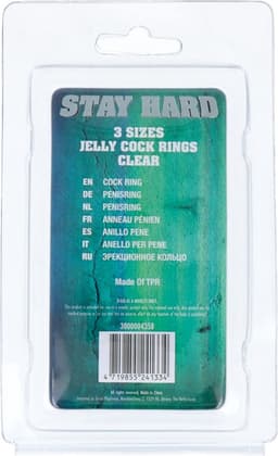 Scala Stay Hard - 3 stuks - Cockring - Transparant — thumbnail 5