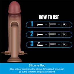 LoveToy - Ingen - Holle Strap-on met Siliconen Staaf – 23 cm - Lichte huidskleur — thumbnail 2