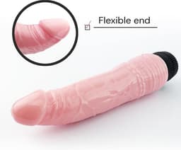 Realistische dikke dildo vibrator voor vrouwen met stille vibratie, penis seksspeeltje voor koppels - reuzendildo, realistische dildo van siliconen 18,2cm lang, sekstoestel voor vrouwen FOPS D10-4 — thumbnail 2