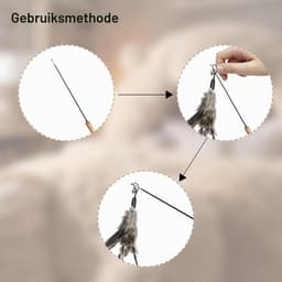 8 stuks reservekattenspeelgoed, kattenspeelgoed met belletjes, interactieve veerstaaf, kattenspeelgoedset, reserveveren voor kattenspeelgoed, kattenhengel, reserveveren, hanger voor katten — thumbnail 2