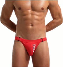 Jockstrap String Tanga voor heren sexy ondergoed mannen slips string katoen lage taille G-strings sport jock strap onderbroeken — thumbnail 3
