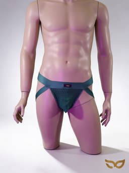 MySecretNL Deluxe Jock - Erotische jockstrap - 100% Katoen - Groen - Maat XL — thumbnail 1