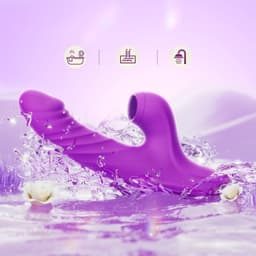 PREVION-Vibrator dildo voor vrouwen-Clitoral Stimulator vibrators-Sex Toys voor Vrouwen-Seksspeeltjes-5 zuigstanden-10 trilstanden-7 uitschuifstanden-appbediening — thumbnail 4