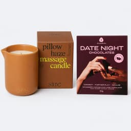 The Oh Collective Date Night Mood Setter - Erotische cadeauset - massagekaars + libido chocolade voor koppels — thumbnail 1
