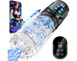 PREVION-Automatische masturbator voor mannen-Electrisch Masturbators-Sex Toys Voor Mannen-Pocket Pussy-Seksspeeltjes-3 pompfuncties-7 draaibewegingen-vibrerend en zuigend-appbediening