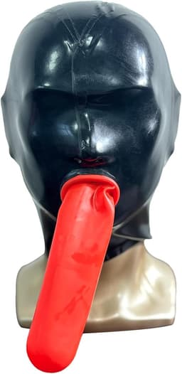 Masker voor koppels, extreem seks, BDSM masker, bondage masker met mondknevel — thumbnail 5