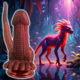 Dubbele Dildo – Sensueel Fantasie Design van Zachte Siliconen - Dubbele Fantasie Dildo – Zijdezachte & Flexibele Siliconen — thumbnail 2