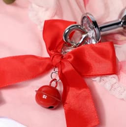 JJ Erotische kerst set - Buttplug en Tepelklemmen met Strik en Bellen - Kerstcadeau - Feestdagen — thumbnail 4