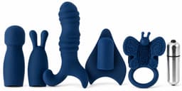 Sensationsdeluxe - Box 6 delig - vibrerende bullet - penisring - clitorisstimulator - prostaatplug - konijnenstimulator - massagestick en vingersteun — thumbnail 3