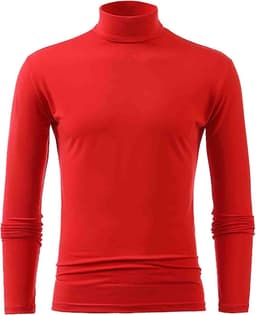2026 Mannelijke Winter Warm Opstaande Kraag Mode Thermisch Ondergoed Mannen Basic T-Shirt Blouse Trui Lange Mouwen — thumbnail 1