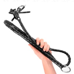 Lange Glanzende PVC Whip — thumbnail 5