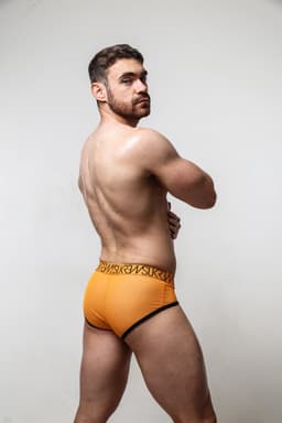 SUKREW Sheer Apex Brief Blaze - MAAT XXL - Erotisch Heren Ondergoed - Slip voor Man - Sexy mannen Slip — thumbnail 2
