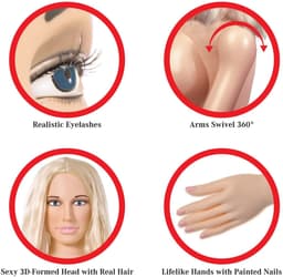 Pipedream Extreme Opblaaspop blond Hannah — thumbnail 4