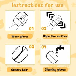 Handschoenen, kattenhandschoen, bonthandschoenen kat, kattenhandschoenen, vachtverzorging, kattenhaarverwijderingshandschoen, huisdierhaarverwijderaar handschoen voor hond en kat — thumbnail 5