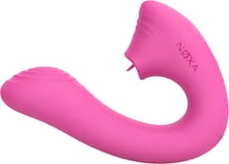 NØXA Kiss – Tongvibrator – 2-in-1 G-spot & Clitoris Vibrator – Vibrator voor Vrouwen – App & Afstandsbediening – Meerdere Vibratiestanden – Waterbestendig – Roze — thumbnail 2