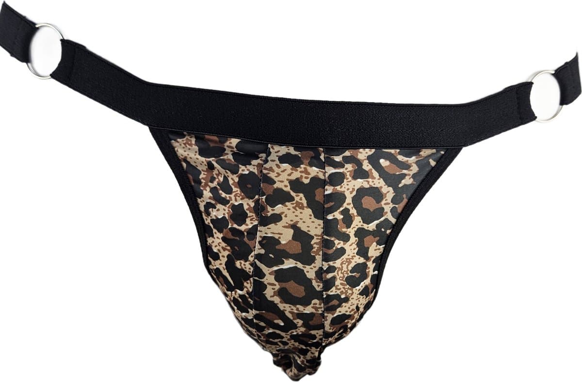 BamBella ® - ondergoed - maat Onesize S M L - Panter String heren onderbroek mannen — afbeelding 1
