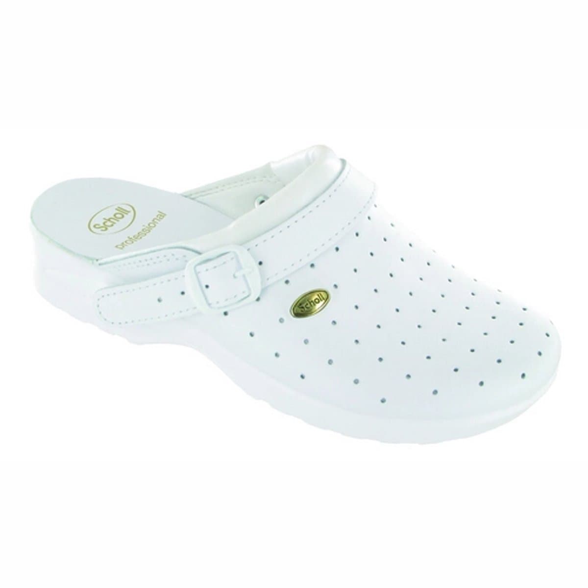 Medische Klomp Scholl Unisex Racy White-Schoenmaat 39 — afbeelding 1