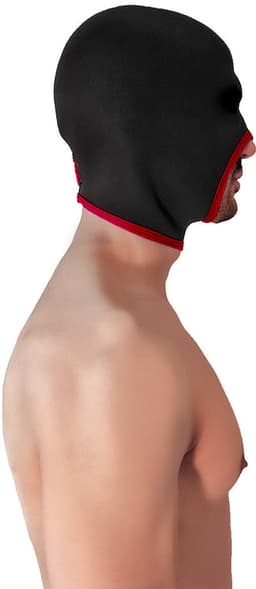 Brutus - Neoprene Blind Face Fucker Hood - Zonder Oogopeningen - Zwart/Rood — thumbnail 3