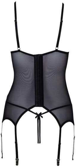 Cottelli Collection - Open Cup Lingerieset - Zwart — thumbnail 5