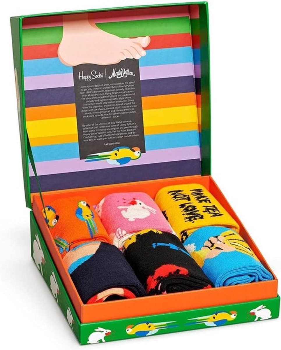 Feestelijke Sokken Set voor Heren en Dames Cadeauset - 6 Paar — afbeelding 1