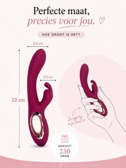 Lavesse Selene - Vibrators voor Vrouwen - Rabbit Vibrator - G-Spot & Clitoris Stimulator - 10 Standen - Waterdicht — thumbnail 3
