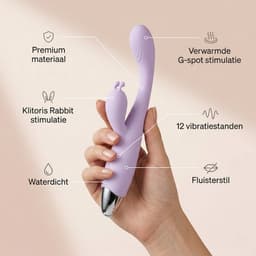 Lavesse Veil - Rabbit Vibrator met Opwarmfunctie - G-Spot & Clitoris Stimulator - 12 Standen - Vibrators voor Vrouwen — thumbnail 3