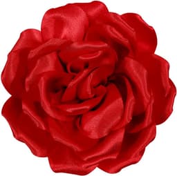 Haarsnit grote roos broche bloem hoofdbloem haarclip meisje bruiloft party accessoires rood — thumbnail 1