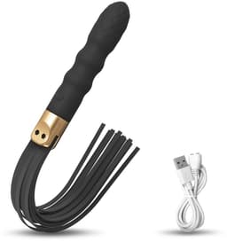 Lzwintrading - 2-In-1 Erotische Zweep – SM Bondage - BDSM - Magic Wand Vibrator Rechargeable - Dildo Vibrator voor Vrouwen - Sex Toys voor Vrouwen Koppels - Clitoris Stimulator - Seksspeeltjes - Erotiek — thumbnail 3