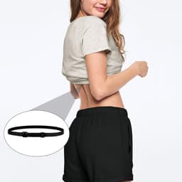 2st Crop Tuck Bands, Crop Verstelbare Band Shirt Tuck Band Elastisch Shirt Cropping Band Crop Top Band Tucking Belt voor Dames Transformeer je Stijl (Zwart + Wit) — thumbnail 5