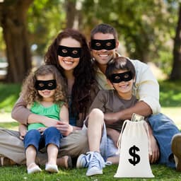 Zorro masker, pantserkraker masker, oogmasker, zwart, roofmasker, dief masker, inbrekermasker, bankrovermasker voor Halloween en carnaval — thumbnail 3