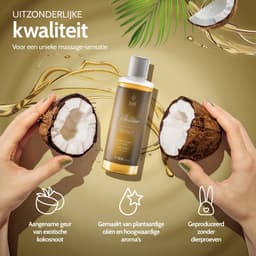Vibratissimo 'Coconut': exotische massageolie met kokosnoot, liefdesolie, erotische olie, 100 ml — thumbnail 4