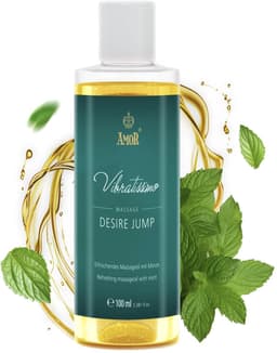 Vibratissimo 'Desire Jump': verfrissende massageolie met mint, erotische liefdesolie, 100 ml — thumbnail 1