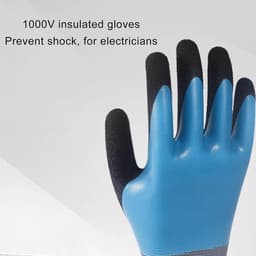 SnelShoppen - Isolerende Elektrische Handschoenen 380V tot 1000V Lineman Handschoenen voor Elektriciens Hoge Spanning Bestendige Rubber Handschoenen A — thumbnail 4