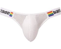 Barcode Berlin Pride Brief Regiro White - MAAT XL - Erotisch Heren Ondergoed - Slip voor Man - Sexy mannen Slip