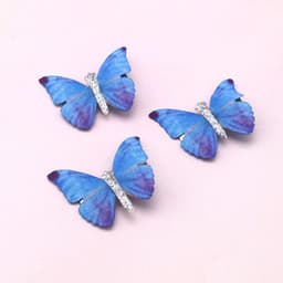 Haarspeldjes Mini Vlinder Barrette Vlinder Bobby Pin Decoratieve Mode Glitter Barrette Decoratieve Accessoires Voor Vrouwen Meisjes — thumbnail 5
