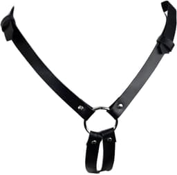 BamBella ® - Sexy Erotische bondage Lingerie onderbroek open kruis onesize vrouw BDSM sm body zwart dames pak — thumbnail 1