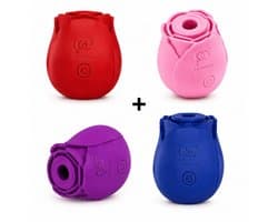 Lovemytoy® 4 verschillende kleuren -Rose Vibrator - Clitoris Zuigend - Bloem Vibrator - 10 Standen - Sex Toys - Cadeau