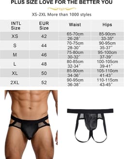 Jockstrap Thong Ondergoed - PU Leer - Mesh Insert - Sexy Clubwear voor Mannen - ShopVlot — thumbnail 3