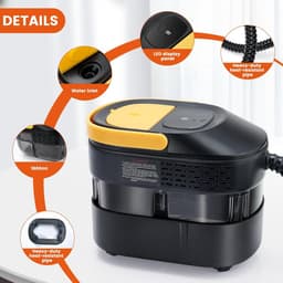 Steam cleaner, 3-stage adjustable handle, 15 seconds warm-up time - ShopVlot — thumbnail 4