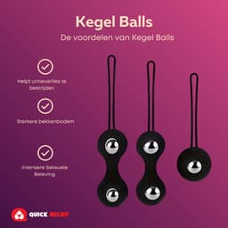 Quick Relief Kegel Balls™ - Bekkenbodemtrainer voor vrouw - Vaginale balletjes - Geisha ballen - Kegel Balls met 3 verschillende gewichten — thumbnail 9